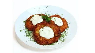 Placki ziemniaczane ze śmietaną
