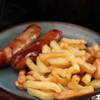 Chips & 2 Sausages 