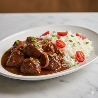 Stew Beef & Rice