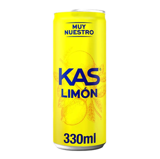 KAS Limón Refresco con gas sabor Limón Lata 330ml