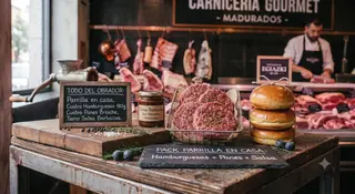 Pack Parrilla En Casa: Hamburguesas + Panes + Salsa