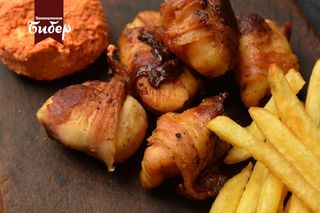 Pileći ražnjić u slanini