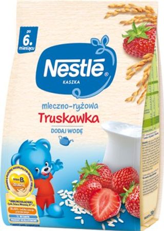 Kaszka mleczno-ryżowa o smaku truskawkowym po 6msc. Nestle. 0.23кг