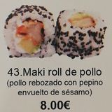 43. Maki Roll De Pollo (8 Pzs.)