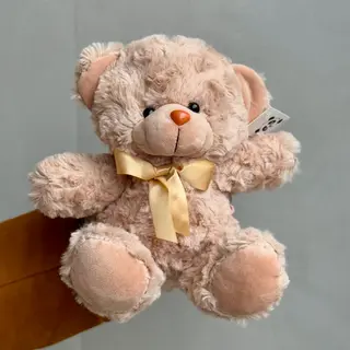 М'яка іграшка кремовий ведмедик