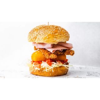 Cordon blurger, pomfrit & Coca Cola 0.33l