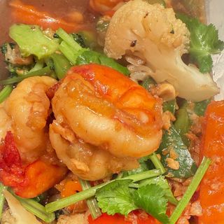 Thod Kratiem Con Langostinos