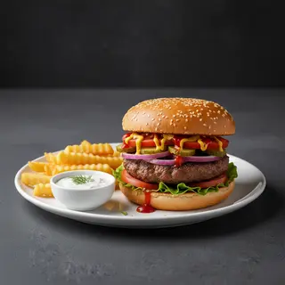 Meniu hamburger de vită