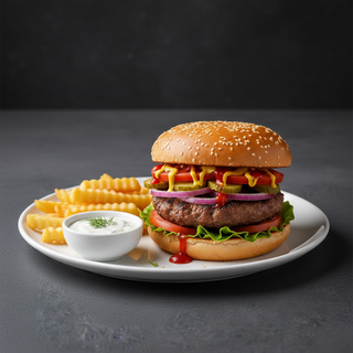 Meniu hamburger de vită