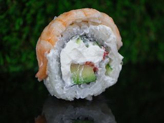 Philadelphia light z krewetką 8 szt.