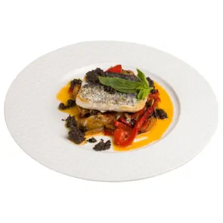 Bacalao A La Plancha Con Escalivada Y Patatas Al Vapor