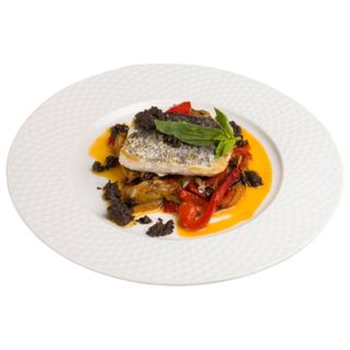 Bacalao A La Plancha Con Escalivada Y Patatas Al Vapor