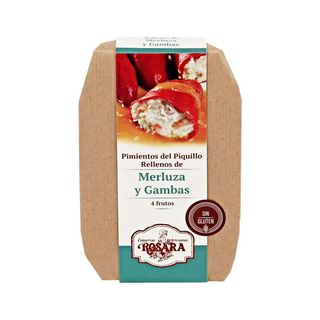 Pimientos Del Piquillo Rellenos De Merluza Y Gambas