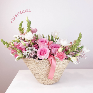CESTA DE FLORES - INSPIRADORA