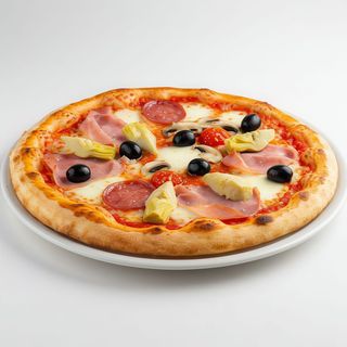 Pizza Roja 4 Estaciones (Mediana)