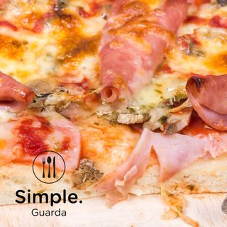 Pizza Fiambre e Cogumelos