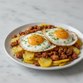 Huevos Rotos Con Longaniza
