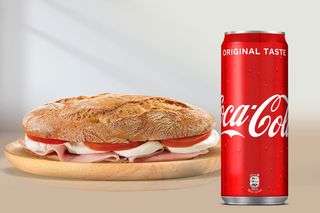 Panino con salsiccia Toscana + Coca-Cola