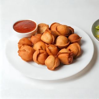 Пельмени жареные