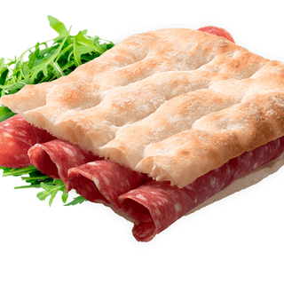 Schiacciata salame e formaggio