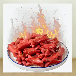 Fried Sausages + Fries