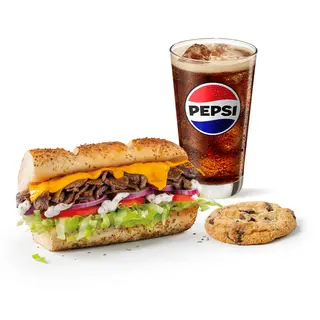 MENÚ Bistec y Queso (15 cm.)
