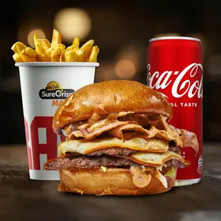 Chipotle Double + Pomfrit + Coca Cola 0.33l