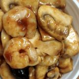 gambas con champiñones