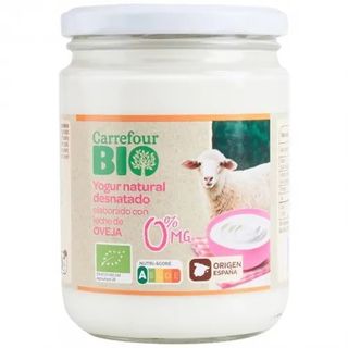 Yogur Desnatado Leche Oveja Pasteurizada CarrefourBio 420 Gr