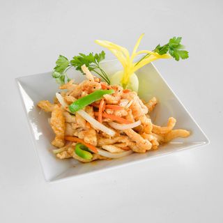 Tiras De Pollo Crujiente miel y picante