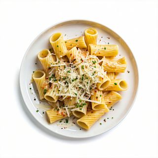 Pasta Rellena Con Salsa Funghi Porcini