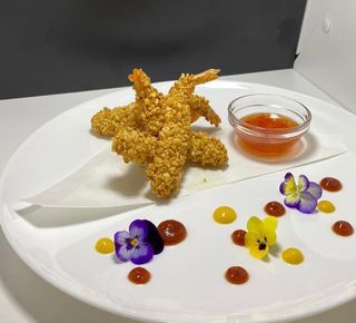 Gamberi in crosta di mandorle (5pz)