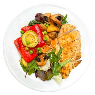 Курка гриль з овочами