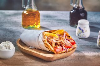 Gyros de pui la pita