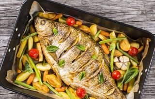 Dourada Grelhada c/ Legumes