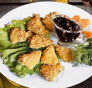 Топени сиренца със сладко от боровинки (250г)