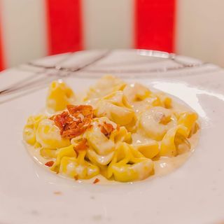 Tortellini a la crema de Foie mi-Cuit