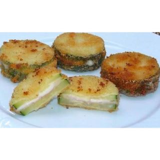 Ración De Calabacín Rebozado Con Queso Y Jamón