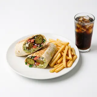 Menú Dürum Falafel + Bebida + Patatas