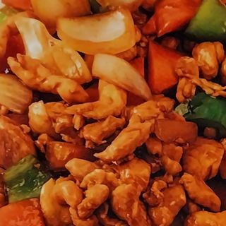 Pollo con salsa de curry