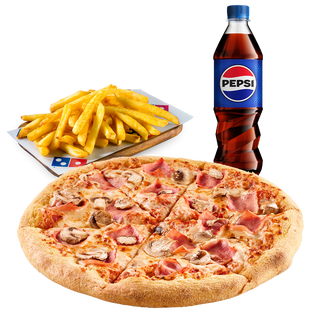 Zestaw Kibica: Pizza XXL + Frytki + Napój 0,5 l