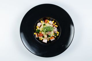 Удон з шинкою у вершковому соусі 300г