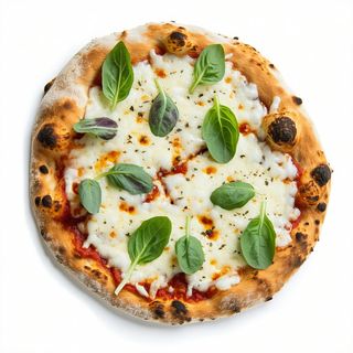 Pizza bianca cicoria e provola