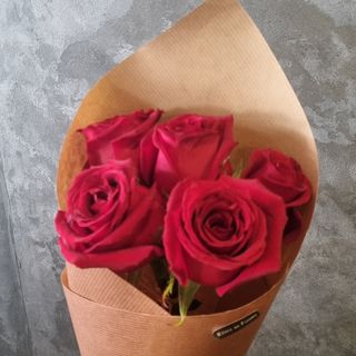 Bouquet 5 Roses Rouges