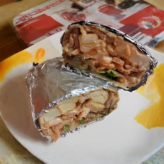 Panino verdure e kebab