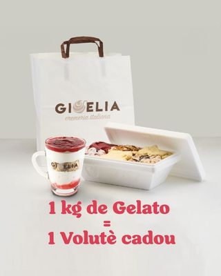 Promotie 1kg de Gelato + 1  Volute/Tazza (CADOU)