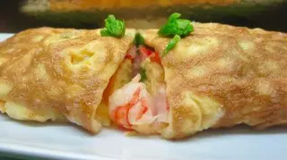 Omelete de Camarão