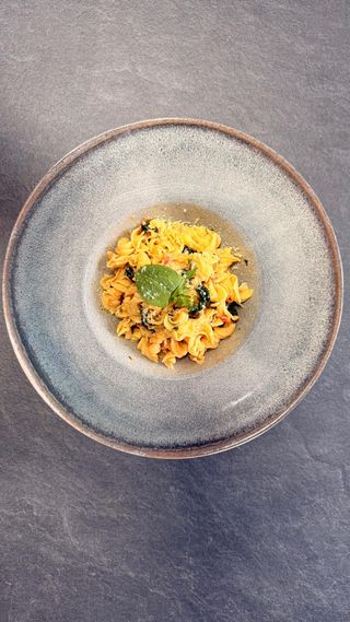 Pasta con Pomodori e Spinaci