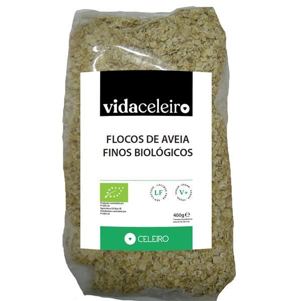 Flocos De Aveia Finos Biológicos 400 Gramas Vida Celeiro