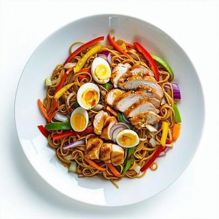 Yaki soba pollo